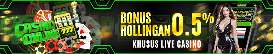 BONUS ROLLINGAN LIVE CASINO 0.5%